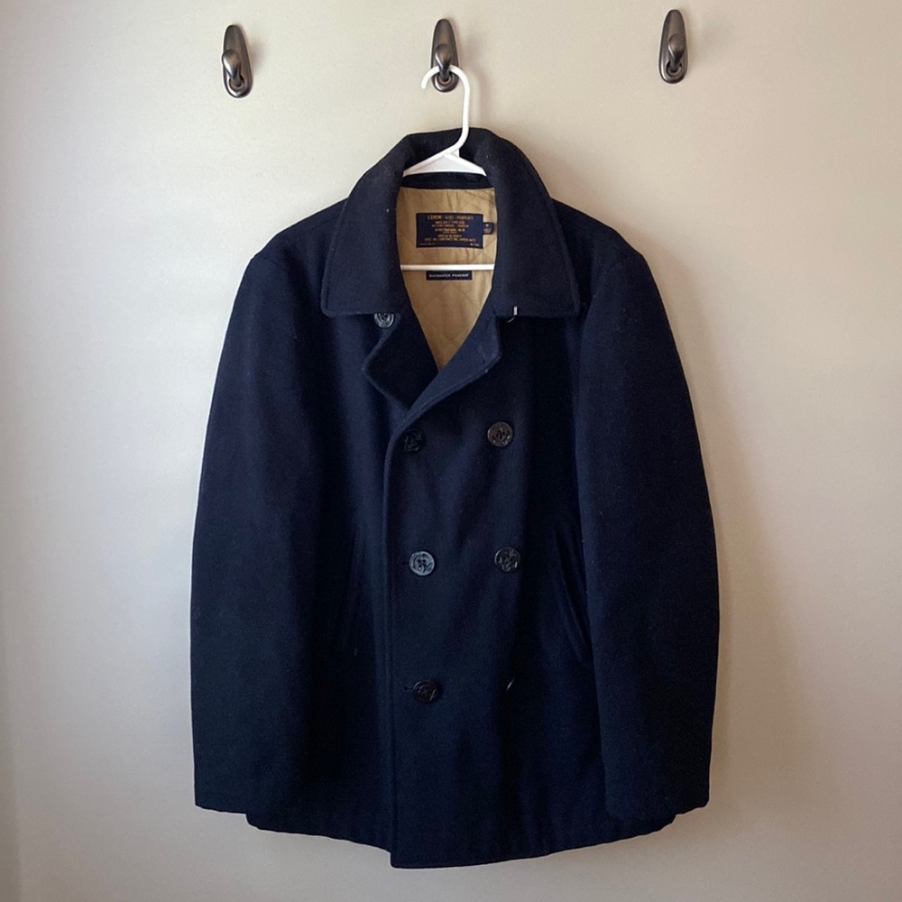 J. Crew Bayswater Peacoat. Size M. Navy.